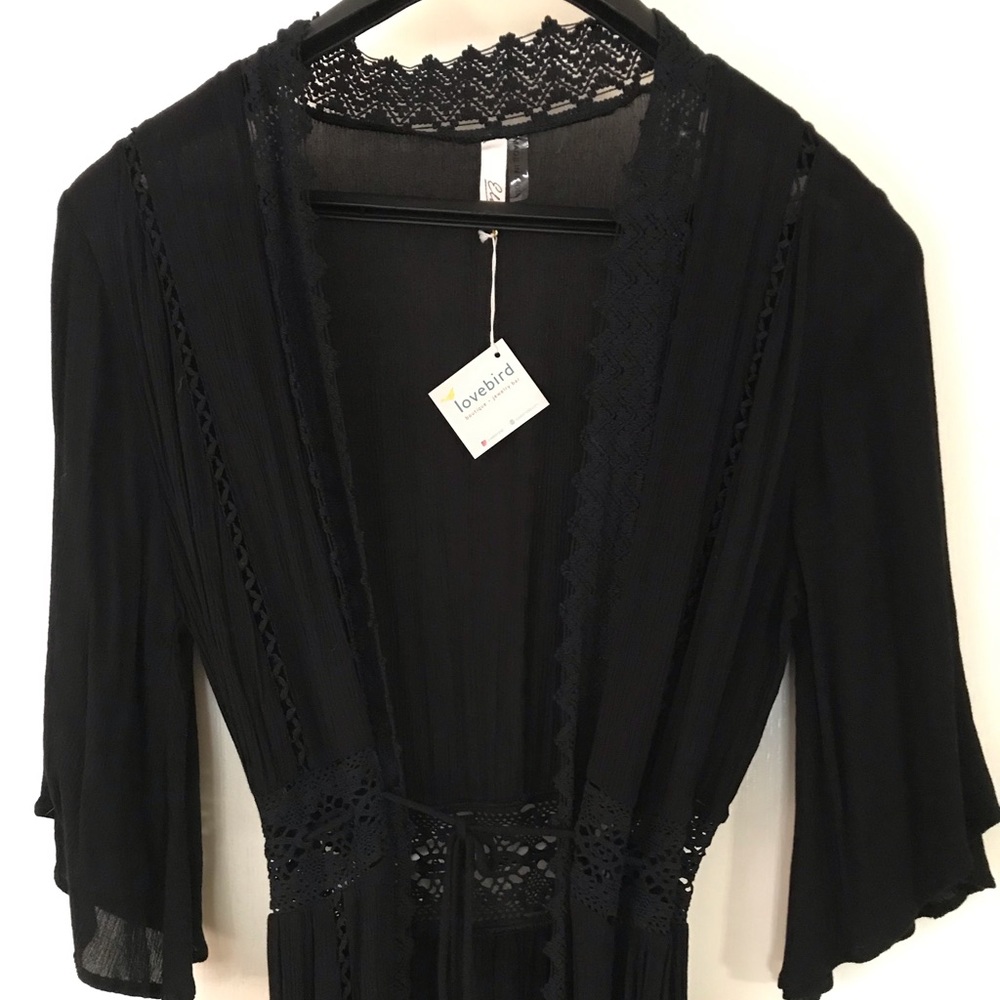 Boho, lace, kimono